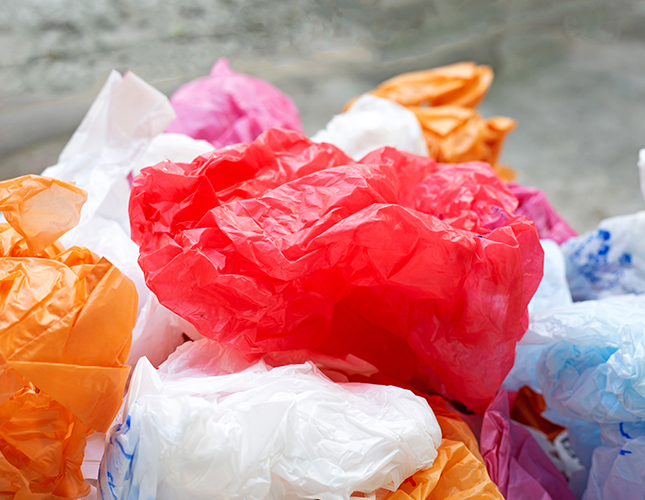 Sacs de plastique centres de tri